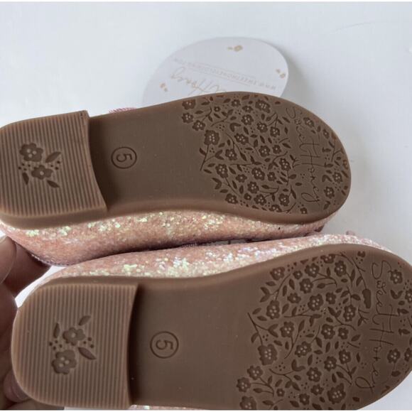 NWT SweetHoney Small Bow Glitter Ballet Flats Size 5 - Picture 7 of 7